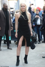 Lindsey Vonn dons slinky black gown in NYC... after revealing that she