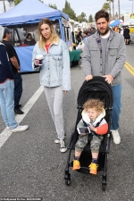 The Hills star Whitney Port dotes on son Sonny during Sunday family trip