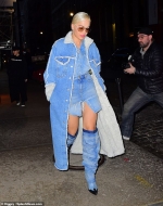 Rita Ora makes a bold style statement in quirky all-denim look as she steps out in New York