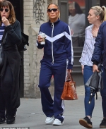 Jennifer Lopez keeps it casual in track suit while on break from filming