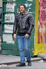 James Franco born to be wild as he dons leather jacket and jeans while