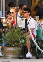 Sophie Turner has a drink with Joe Jonas ahead of the Game of Thrones finale
