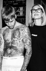 Hailey Baldwin posts chic black and white snaps of herself in the recording