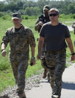 NSDC delegation visits frontline in Donbas