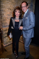 Joan Collins, 86, exudes elegance as she steps out with doting husband Percy Gibson