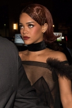 Rihanna suffers a DOUBLE nip-slip as she goes braless and displays major sideboob