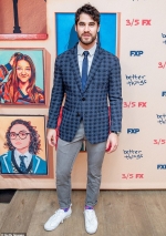 Darren Criss and wife Mia Swier take a walk together in Los Angeles