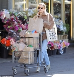Emma Roberts loads up with groceries in Hollywood looking stylish