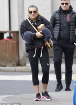Dani Dyer heads to the post office in workout gear as she enjoys