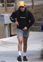 Harry Styles works up a sweat on a hike after getting 'stuck' in California due