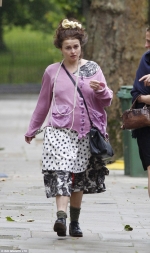 Eccentric Helena Bonham Carter steps out in ANOTHER bizarre outfit choice