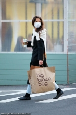 Katie Holmes treats herself to 'me time' as she goes shopping and grabs