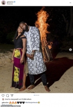 Gabrielle Union celebrates her husband Dwyane Wade's 39th birthday with a bonfire
