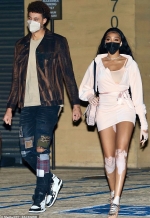 Winnie Harlow has legs for days as she and dashing NBA boyfriend Kyle Kuzma