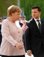 Zelensky, Merkel discuss Donbas, gas transit