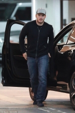 Chris Pratt carries his son Jack as they go to dinner together in LA...