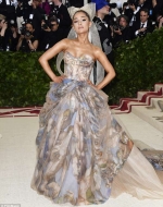 Ariana Grande attends her first Met Gala in Vera Wang tribute