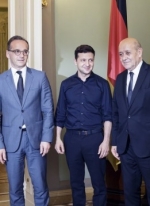 French, German ministers make statement after meeting with Zelensky