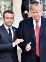 Trump and Macron discuss Ukraine during meeting in Normandy