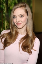 Amanda Seyfried is pretty in stylish pale pink dress at luxury watch expo