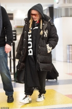 Madonna bundles up in $5,500 oversized Gucci x New York Yankees