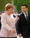 Zelensky, Merkel discuss Donbas, gas transit
