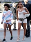 Mel B makes a rare public appearance with middle daughter Angel